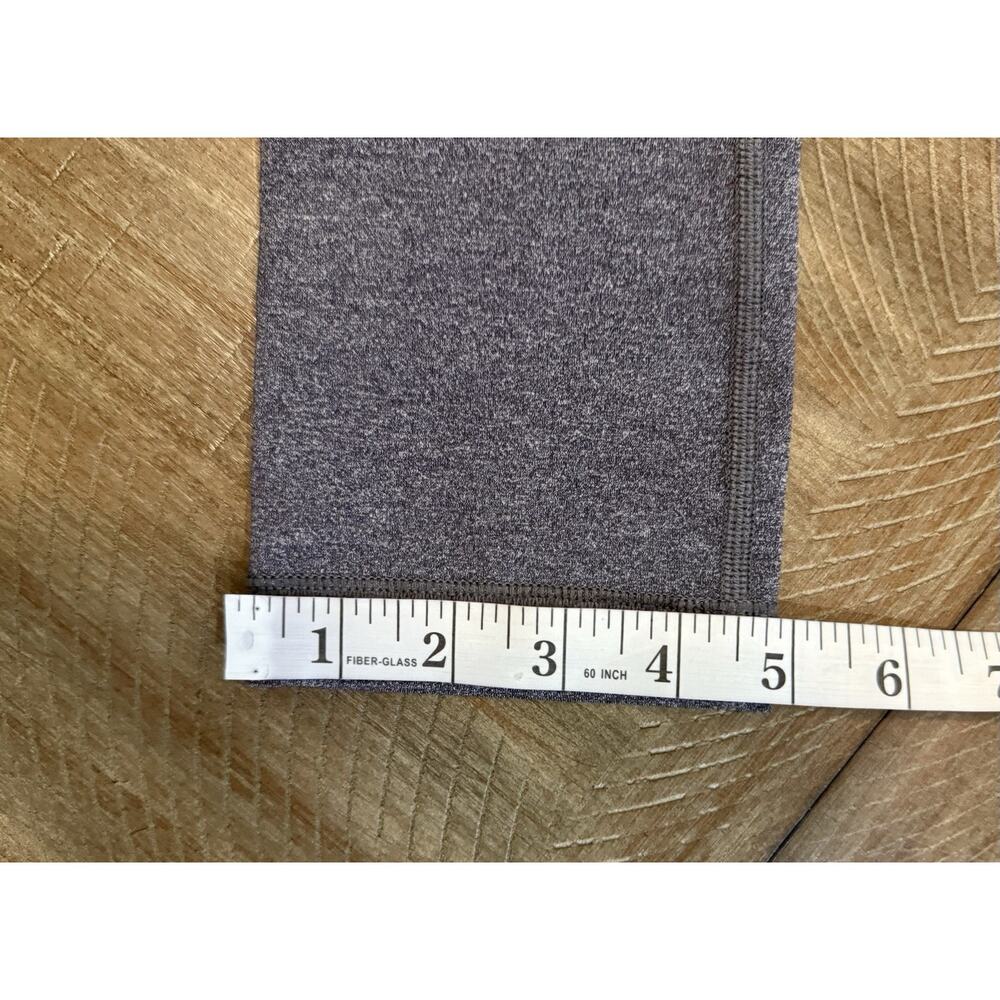 Lululemon Leggings Wunder Under Crop Mid-Rise Luxtreme 21" Heathered Gray Size 2 - Picture 9 of 12